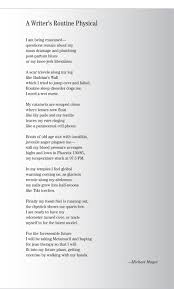 Poem A Writer S Routine Physical May 2 2007 Real Change