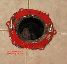A wax seal material is used between the toilet, and. Rusted Flange Need To Replace Terry Love Plumbing Advice Remodel Diy Professional Forum