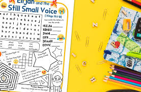 1 kings read for kids. Elijah And The Still Small Voice Puzzle Sheet Ministryark