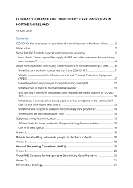 Https Www Publichealth Hscni Net Sites Default Files 2020 04 Guidance 20for 20domiciliary 20care 20in 20northern 20ireland Pdf