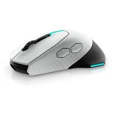 Alienware Wired/Wireless Gaming Mouse - AW610M - Lunar Light 884116349389|  eBay