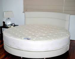 Custom Round Mattress W Round Base Headboard Www Comfortcustombedding Com Round Mattress Round Beds Mattress