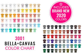 Download Bella Canvas 3001 Mockup Color Chart 265356 Clothing Design Bundles