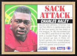 1991 162D Score SACK ATTACK Charles Haley San Francisco 49ers #656