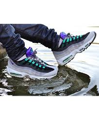 Nike Air Max 95 White Bright Purple Green Sale Uk エアマックス95 エアマックス スニーカー