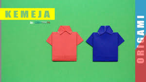 Maybe you would like to learn more about one of these? Cara Membuat Origami Baju T Shirt Dari Kertas Origami By Gentakn Youtube