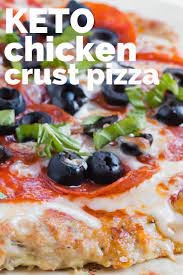 Keto Chicken Crust Pizza Recipe Ketofocus Recipe Chicken Crust Pizza Pizza Recipe Keto Ground Chicken Recipes