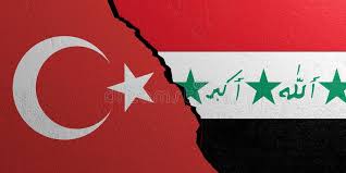 Turkey flag that is currently in use was adopted on 5 th june, 1936. Iraq And Turkey Flag Plastered Wall Background 3d Illustration Stock Illustration Illustration Of Background Emblem 101354877