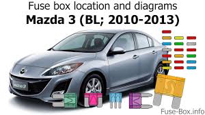 Radio battery constant 12v+ wire: Fuse Box Location And Diagrams Mazda 3 Bl 2010 2013 Youtube