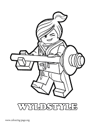 Just print it and enjoy with this free the lego movie coloring sheet! The Lego Movie Wyldstyle A Good Female Fighter Coloring Page Lego Movie Coloring Pages Lego Coloring Pages Lego Coloring