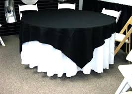 90 X 120 Tablecloth Round Linen With A Overlay On Table Fits