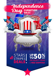 Our Front Page Sale Banner Combines Both 4th July Patriotic Symbolism And Focuses Attention On The Main Product Categ Summer Furniture Furniture Sale Furniture