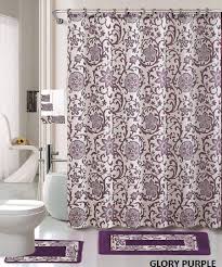 These pure cotton plush towels will bring form and function to any bathroom. 18 Piece Bath Rug Set Lavender Purple Silver Grey Print Bathroom Rugs Shower Curtain Rings And Towels Sets Glory Purple Walmart Com Walmart Com