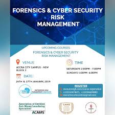 Upcoming Courses Classes For Forensics Cyber Security Risk Management Held On 26th 27th Jan Risk Management Cyber Security Forensics