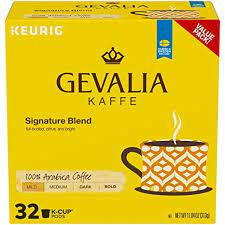 Gevalia Signature Blend Mild Roast K Cup Coffee Pods 32 Pods In 2021 Light Roast Coffee Gevalia Blended Coffee