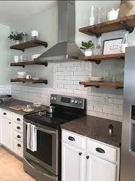 New Industrial Kitchen Cabinet Ideas Google Search Open Kitchen Shelves Floating Shelves Kitchen Interior Design Kitchen
