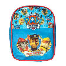 Front zip pocket with 'paw squad' and paw patrol graphic design at front. Paw Patrol Backpack Yolo Store