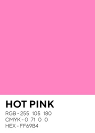 What does pink color represent? Hot Pink Color Poster By Fakun Displate