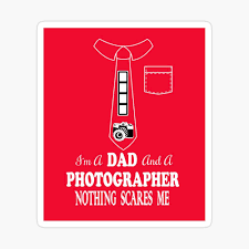 Funny Dad Photography Gift Glossy Sticker By Bettylop Photography Gifts Dad Humor Wedding Photo List