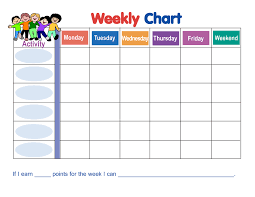 Behaviour Star Chart Template Printable Reward Charts For