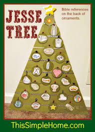 The jesse tree is the family tree of jesus. Homemade Jesse Tree This Simple Home