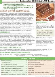 Boise Glulam Product Guide