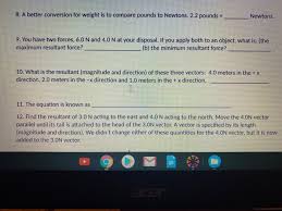 1 newtons to lbs = 0.22481 lbs Solved 4 Norma Ibri He Tii 3 Chapter 3 Handout Group Chegg Com