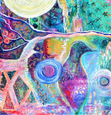 Google tends to commemorate major holidays and world events with doodles of all kinds, but last year, the search engine marked the summer solstice with art depicting a flamingo taking a joy ride. Summer Solstice Painting By Karen Marie Axworthy Saatchi Art