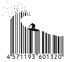 Surfer Barcode Barcode Art Barcode Design Code Art
