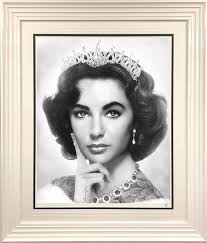 Elizabeth Taylor Black & White by JJ Adams