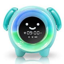 Knguvth Alarm Clock For Kids Bedrooms Children Sleep Training Clock With 7 Changing Colors Teach Girls Boys Time Kids Alarm Clock Clock For Kids Toddler Clock
