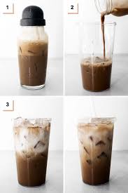Cold brew coffee with almond milk the rustic foodie sugar, water, almond milk, ground coffee, sweetener coffee jelly with almond milk tea paleo hacks maple syrup, water, gelatin powder, almond milk, cold water, tea bags and 1 more Starbucks Iced Chocolate Almondmilk Shaken Espresso Copycat Coffee At Three