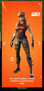In v8.10, the outfit received an additional checkered edit style, which was already in save the world before. I Talk Fortnite On Twitter Renegade Raider Shows Up On The Fortnite Mobile App In The Item Shop