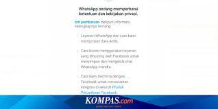 'no account will be suspended': Kebijakan Privasi Baru Whatsapp Berlaku Mulai 8 Februari 2021 Haruskah Pengguna Setuju Halaman All Kompas Com