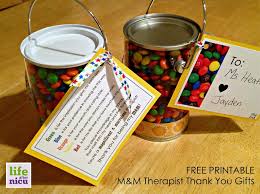 The m is for the manger. Free Printable M M Therapist Thank You Gifts