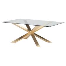 Maybe you would like to learn more about one of these? Prudence Modern Classic Glass Top Gold Dining Table 94 5w Kathy Kuo Home Havenly