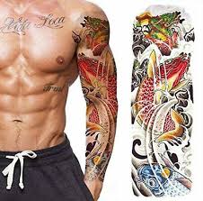 Japanese dragon koi fish tattoo designs, drawings and outlines. Tatouage Ephemere Homme Femme Bras Faux Tattoo Temporaire Sleeve Japanese Koi Ebay