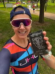 Forever fast, it's Jenny Parker Harrison! Jenny raced to 1st in AG & 4th  overall at the Wauconda Sprint Triathlon today. Congratulations!