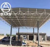 Assembly Full Prefabricated Steel Space Frame Structure Gas ...