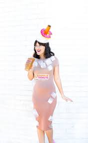 Dunkin Donuts Iced Coffee Costume Video Donut Halloween Costume Popular Halloween Costumes Halloween Outfits