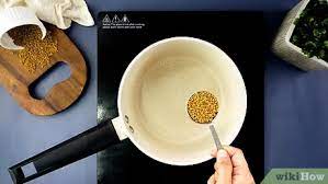 Set a small pot on the stove and put the whole seeds into it. How To Make Fenugreek Tea 10 Steps With Pictures Wikihow