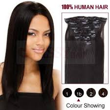 We also offer a new 24 classic collection. 24 Inch Natural Black 1b Straight 7pcs Clip In Human Hair Extensions Kissyhair Uk Retail Store