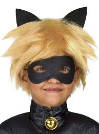 Cat noir, real name adrien agreste, is the deuteragonist of miraculous: Cat Noir Wig For Boys Miraculous Tales Of Ladybug Cat Noir The Coolest Funidelia