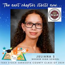 Last, but not least, our final group of seniors, all graduating from Booker  High School! They may be finishing high school, but they are just beginning  to make their mark