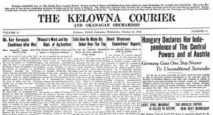 She has written for journal new east outlook and sputnik uk as well as being interviewed by france24 and sky news, among others. Historical Editions Of Kelowna Daily Courier 1904 1945 Now Viewable Online Kelowna News Castanet Net