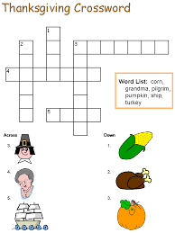 Free printable thanksgiving crossword puzzles adults. Thanksgiving Crossword Puzzle Best Coloring Pages For Kids