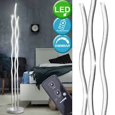 Led Standbeleuchtung Wellen Stehlampe Dimmbar Fernbedienung