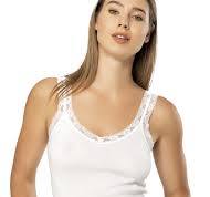 Camisole for Women, 100% Cotton, Airy Soft Comfy Lace Cami Tank Tops  Undershirt (White/Lace Strap, Medium)