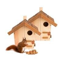 Ebay futterhaus vogelhaus eichhörnchen haus/ kobel handarbeit. 2x Eichhornchenkobel Eichhornchen Haus Nest Kaufland De