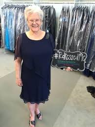 Wedding Dresses For Grandmother Of The Groom Formal Tea Length Navy Blue Mother Of Th In 2020 Wedding Dress Blue Shoes Mother Of The Bride Dresses Blue Wedding Dresses